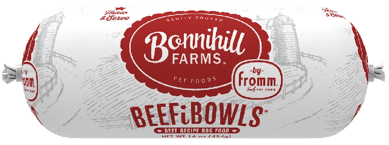 Fromm Gently Cooked Bonnihill Farms Beefibowl Beef Frozen Dog Food 1lb