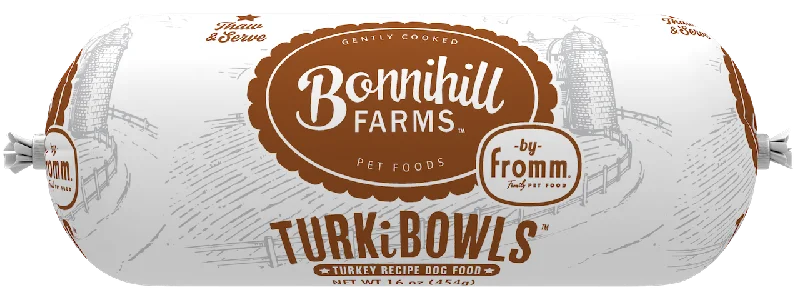 Fromm Gently Cooked Bonnihill Farms Turkibowl Turkey Recipe Frozen Dog Food 1lb