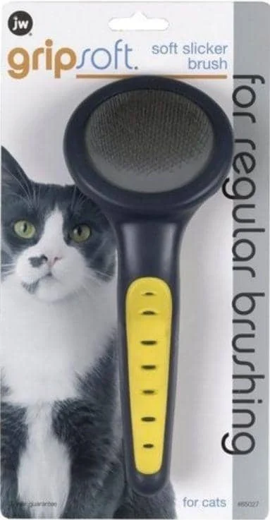 JW Gripsoft Cat Slicker Brush - Cat Slicker Brush