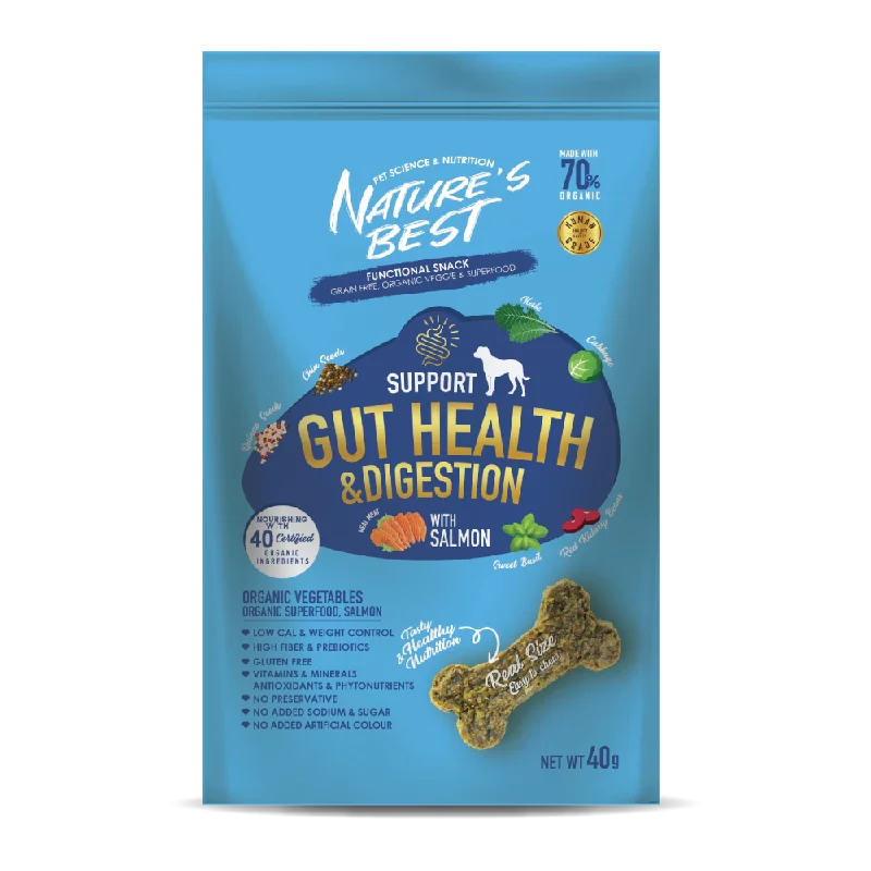 Nature's Best Dog Snack Support Gut Health & Digestion With Salmon 40g