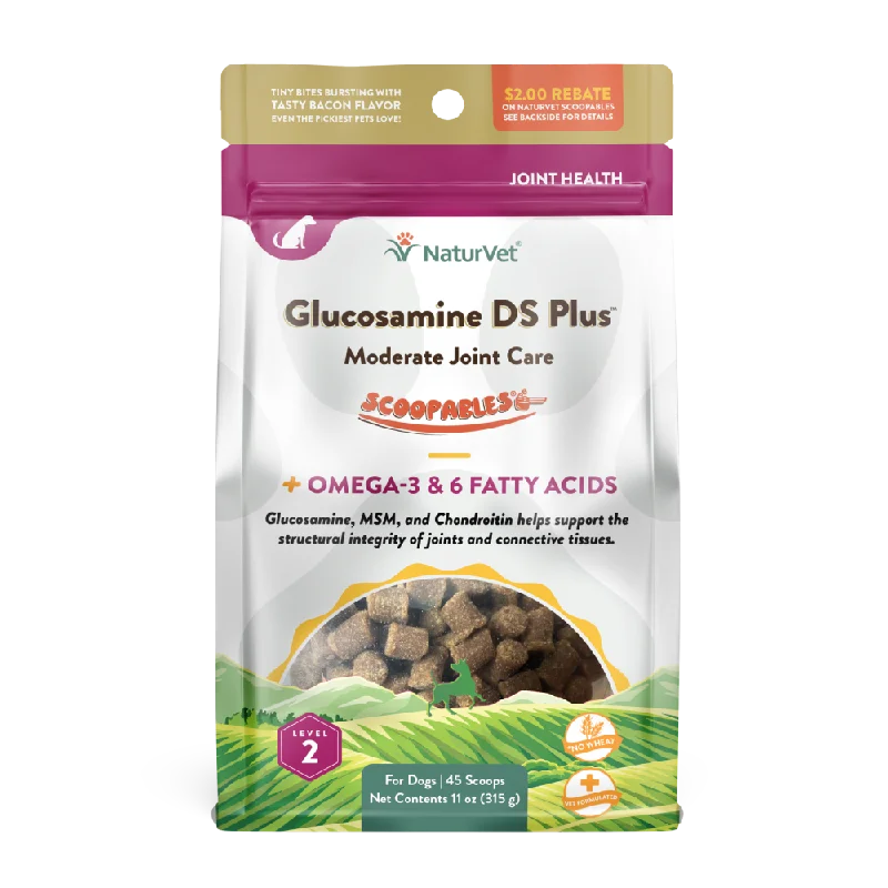 NaturVet Dog Glucosamine DS Plus Moderate Joint Care Scoopables 11oz