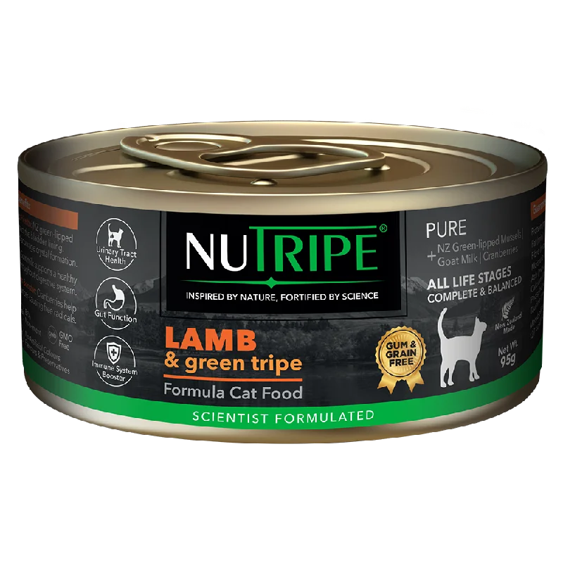 Nutripe Cat Gum & Grain Free Pure Lamb & Green Tripe 95g