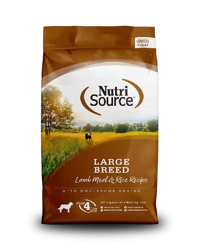 NutriSource Large Breed Lamb & Rice Dry Dog Food 26lb