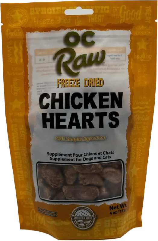 OC Raw Dog Freeze-Fried Chicken Hearts