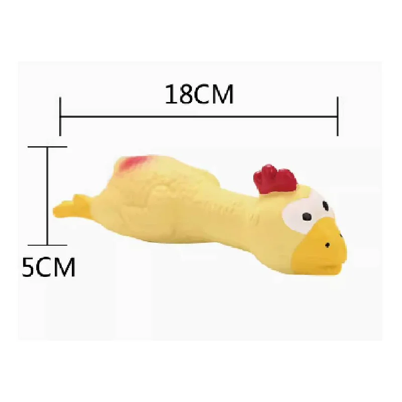 Ohmypet Latex Squeak Toy - Screaming Chicken