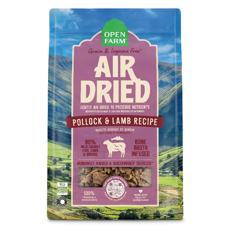 Open Farm Air Dried Grain Free Pollock & Lamb Dog Food 2lb