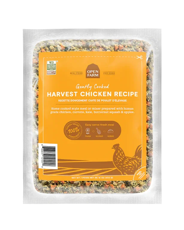 Open Farm Gently Cooked Harvest Chicken Dog Food 16oz