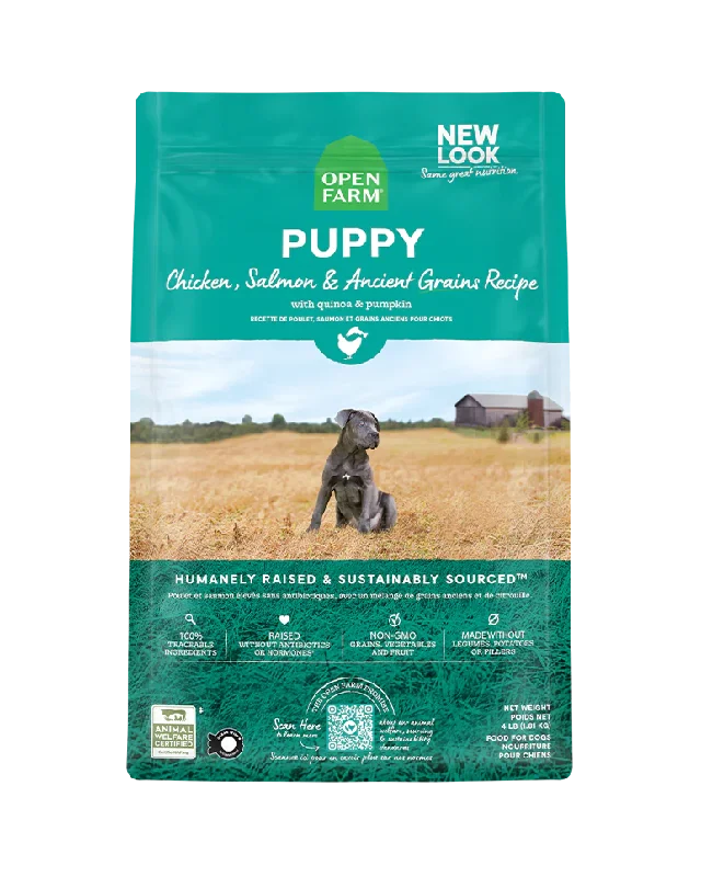 Open Farm Puppy Ancient Grains High-Protein Dry Dog Food 4lb