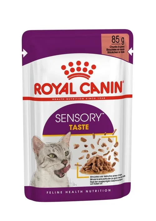 Pack of ROYAL CANIN CAT SENSORY TASTE GRAVY 85G X 12