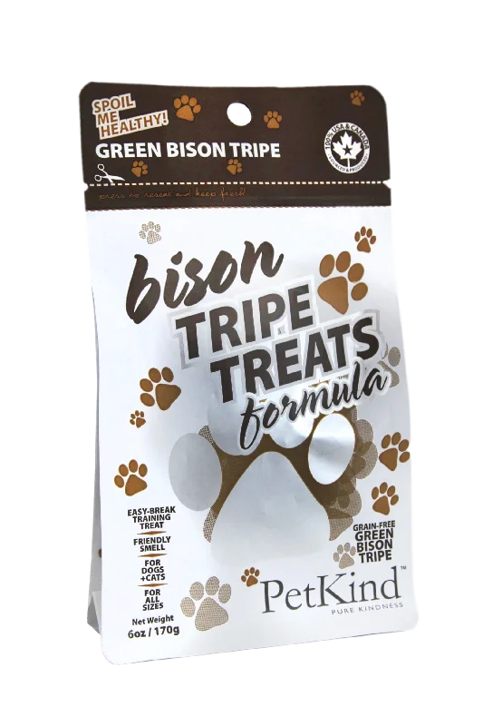 PetKind Green Bison Tripe Treats 6oz