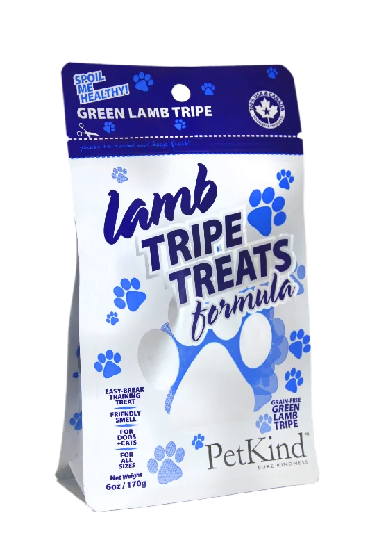 PetKind Green Lamb Tripe Treats 6oz