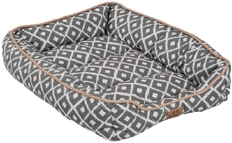 Precision Pet Ikat Snoozzy Drawer Pet Bed Gray  - 18" x 24"