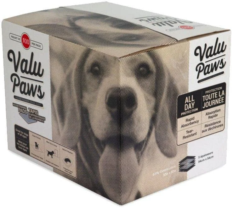 Precision Pet ValuPaws Training Pads - 22" Long x 22" Wide (100 Pack)