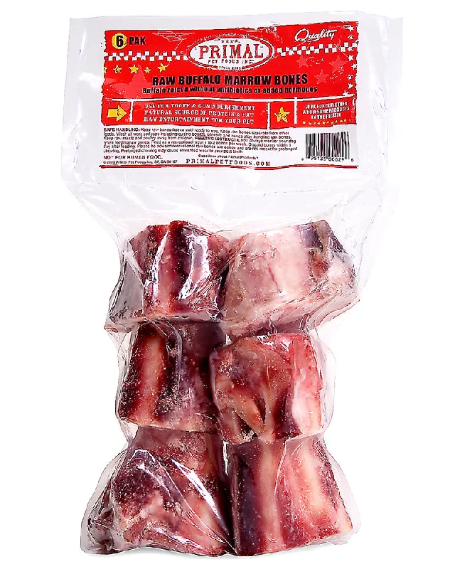 Primal Frozen Recreational 2" Buffalo Marrow Bones 6-Pack