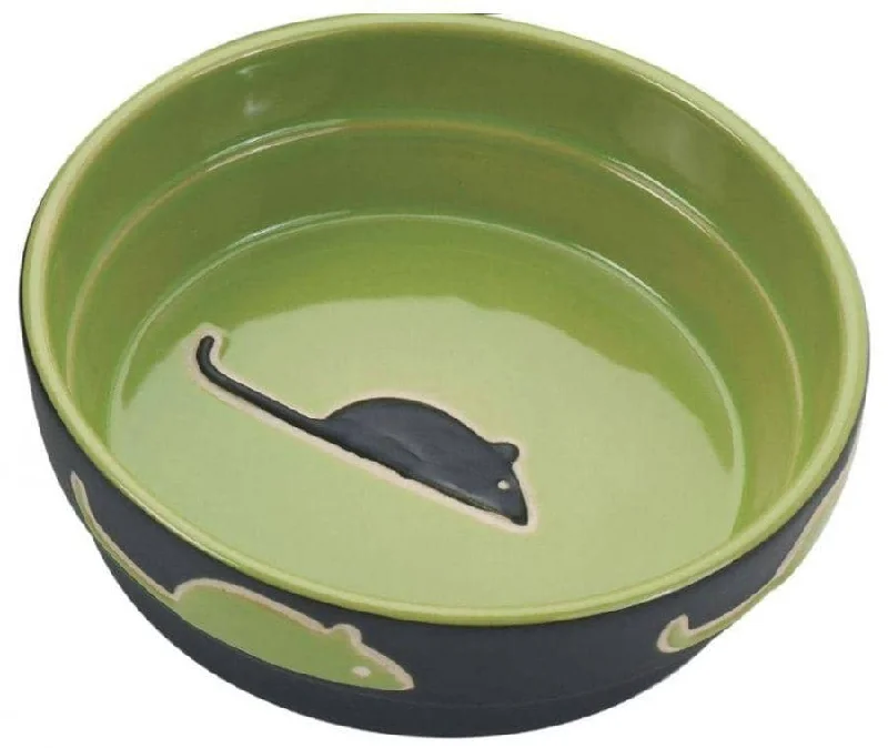 Spot Fresco Cat Dish - Green - 5" Diameter