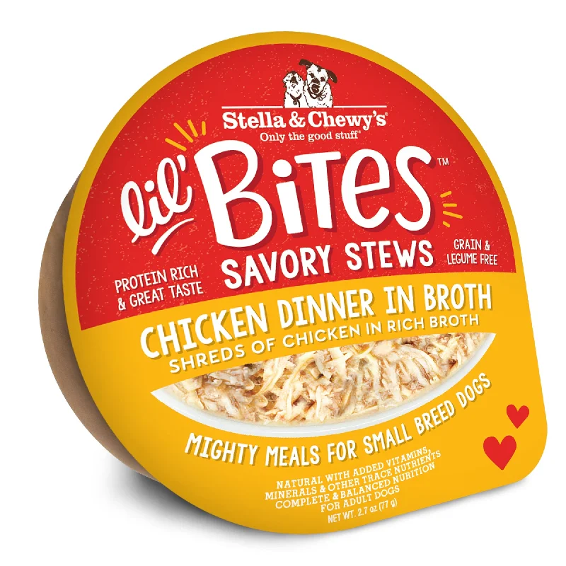 Stella & Chewy's Lil' Bites Savory Stews Chicken Dinner in Broth 2.7oz