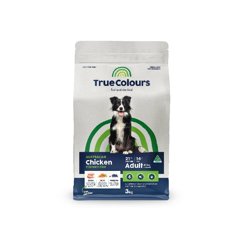 TRUE COLOURS ADULT CHICKEN & BROWN RICE 3KG