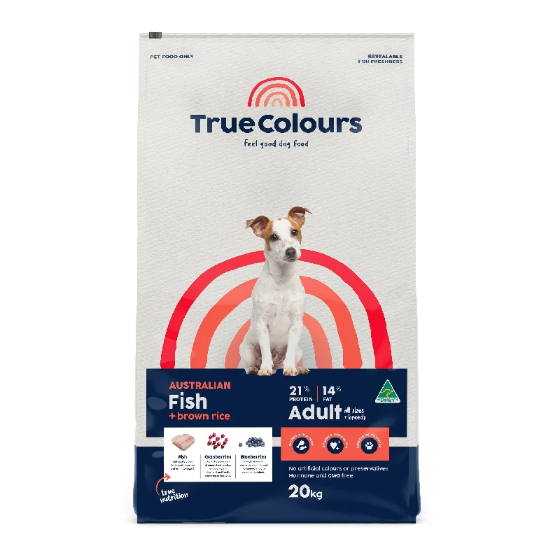 TRUE COLOURS ADULT FISH & BROWN RICE 20KG