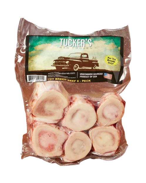 Tucker's Raw Frozen Beef Bone 1" Toy Breed 6-Pack