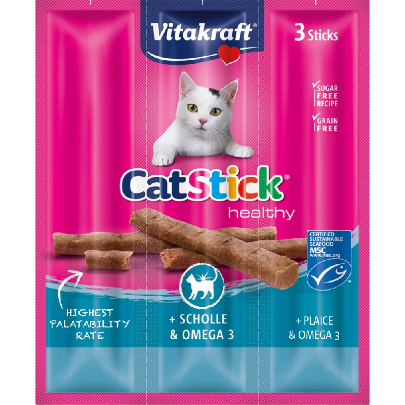 Vitakraft Cat Stick Mini Plaice & Omega 3 3sticks