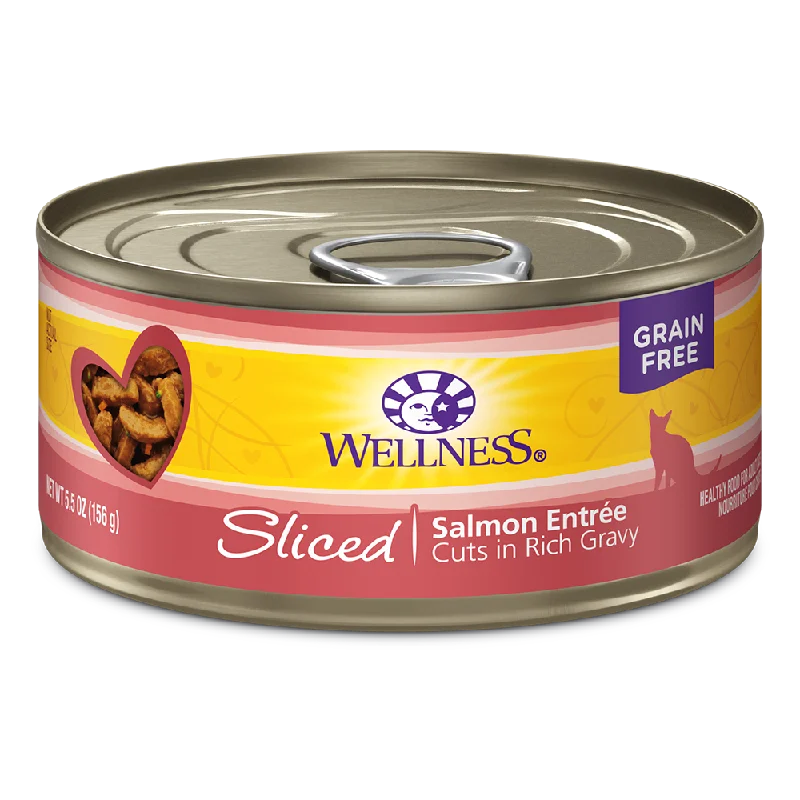 Wellness Cat Grain Free Sliced Salmon Entree 5.5oz